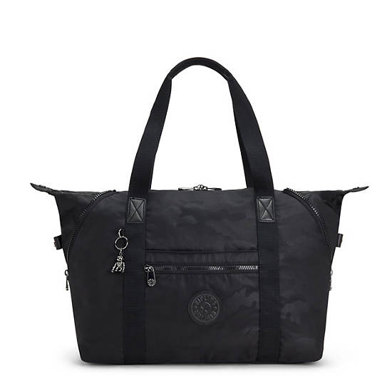 Kipling Art Medium Mode Tote Tassen Zwart | België 1451EB